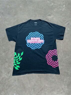 ☀️ Insomniac Beyond Wonderland 2022 Rave Graphic Tee Mens Size L Black